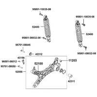 Stossdämpfer hinten