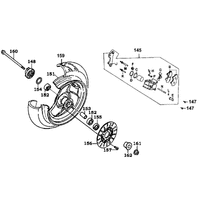 Vorderrad mit Bremse