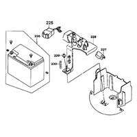 Batterie, C.D.I. Einheit, Starter Relais