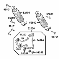 Stossdämpfer hinten