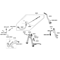 Haupt-, Seitenständer & Kickstarter