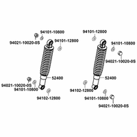 Stossdämpfer hinten