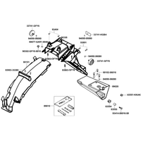 Kotflügel hinten & Bordwerkzeug