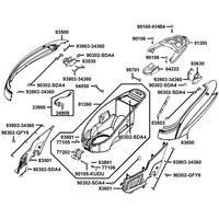 Hintere Verkleidungen & Helmfach