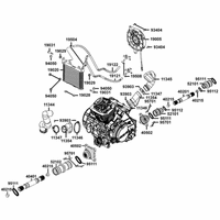 Kühlanlage & Luftschlauch-Variomatik, Kardanwelle vo. & hi.