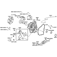 Gehäusedeckel rechts & Wasserpumpe