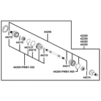 Einzelteile Antriebswelle