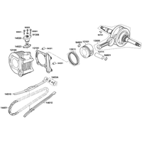 Zylinder, Kolben & Kurbelwelle