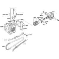 Zylinder, Kolben & Kurbelwelle