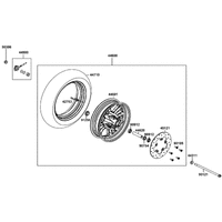 Vorderrad mit Bremse