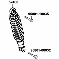 Stossdämpfer hinten