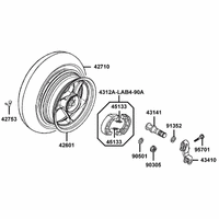 Hinterrad mit Bremse