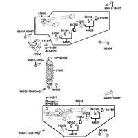 Federbein, Querlenker links