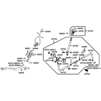 Hauptbremszylinder hinten, Fußbremse & Schaltung