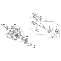 Vorderrad mit Bremse