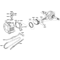 Zylinder, Kolben & Kurbelwelle
