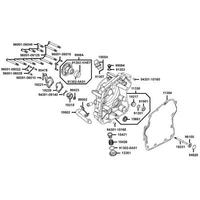 Gehäusedeckel rechts & Wasserpumpe