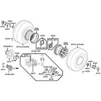 Räder hinten mit Bremse