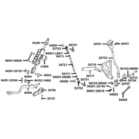 Hauptbremszylinder hinten, Fußbremse & Schaltung