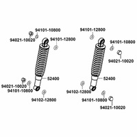 Stossdämpfer hinten