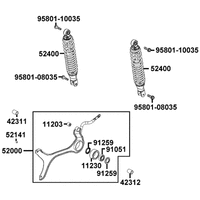 Stossdämpfer hinten