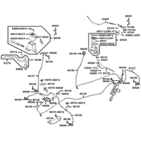 Hauptbremszylinder vorne & hinten, Bremsschläuche