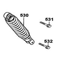 Stossdämpfer hinten