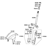 Gabeljoch, Lenkkopflager & Gabel