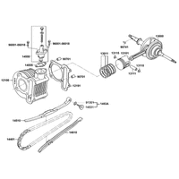 Zylinder, Kolben & Kurbelwelle
