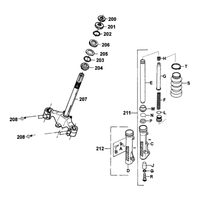 Gabeljoch, Lenkkopflager & Gabel