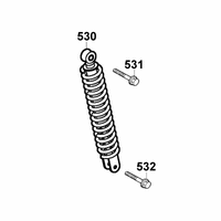Stossdämpfer hinten