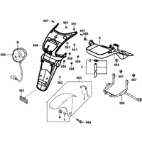 Rücklicht & hintere Radabdeckung