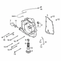 Kurbelgehäusedeckel rechts
