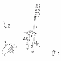 Gabeljoch, Lenkkopflager & Gabel