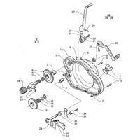 KICKSTARTER / SCHALTWELLE / KUPPLUNGSDECKEL