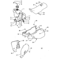 KRAFTSTOFFTANK / SITZBANK  / SPOILER