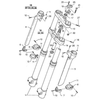 VORDERRADGABEL / STEUERKOPF