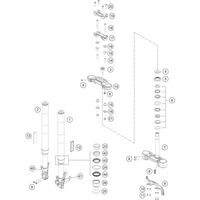 FRONT FORK, TRIPLE CLAMP