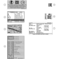 TECHNISCHE INFO AUFKLEBER