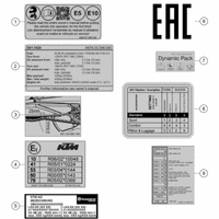 TECHNISCHE INFO AUFKLEBER