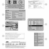 TECHNISCHE INFO AUFKLEBER