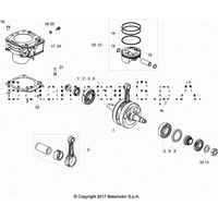 KURBELWELLE/KOLBEN/AUSGLEICHSWELLE