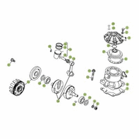 KURBELWELLE/KOLBEN/AUSGLEICHSWELLE