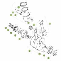 KURBELWELLE/KOLBEN/AUSGLEICHSWELLE