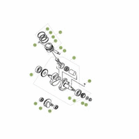 KURBELWELLE/KOLBEN/AUSGLEICHSWELLE