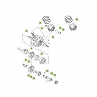 KURBELWELLE/KOLBEN/AUSGLEICHSWELLE