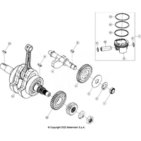 KURBELWELLE/KOLBEN/AUSGLEICHSWELLE