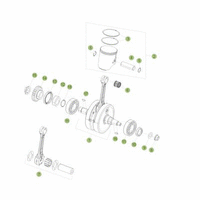 KURBELWELLE/KOLBEN/AUSGLEICHSWELLE