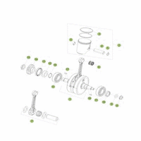 KURBELWELLE/KOLBEN/AUSGLEICHSWELLE