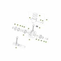 KURBELWELLE/KOLBEN/AUSGLEICHSWELLE